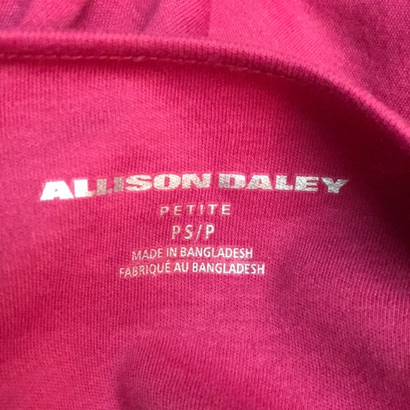 Allison Daley pink 3/4 length top petite small - Picture 5 of 5